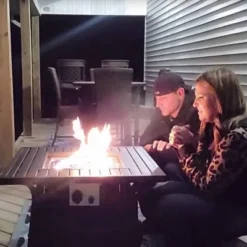 5pc Patio Dining Set With Square Steel Fire Pit With Faux Wood Tabletop & Rattan 360 Swivel Chairs - Captiva Designs 23 5pc Patio Dining Set With Square Steel Fire Pit With Faux Wood Tabletop & Rattan 360 Swivel Chairs - Captiva Designs -Sunnydaze Decor Store GUEST 1f438e3a 50fd 4a14 9e78 a7e626f5da9f