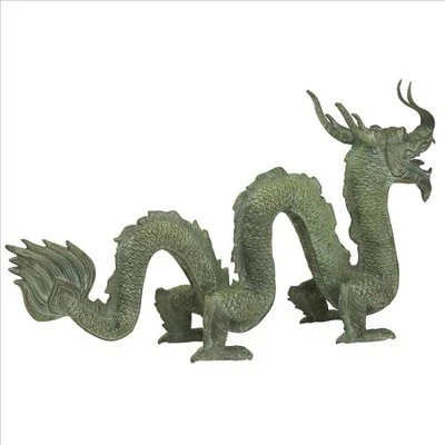 Design Toscano Asian Dragon Of The Grand Temple Cast Bronze Garden Statue 4 Design Toscano Asian Dragon Of The Grand Temple Cast Bronze Garden Statue - Image 2