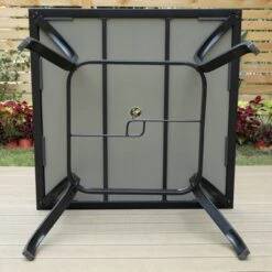 Outdoor Square Steel Dining Table - Captiva Designs 16 Outdoor Square Steel Dining Table - Captiva Designs -Sunnydaze Decor Store GUEST 21156517 6b82 4b70 89ca 8dba21827ab4