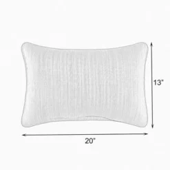 Sunbrella 2pk Lumbar Outdoor Corded Throw Pillows Spectrum Indigo