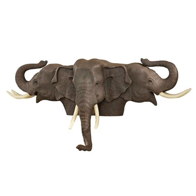 Design Toscano Raised Expectations Elephant Wall Sculpture 3 Design Toscano Raised Expectations Elephant Wall Sculpture