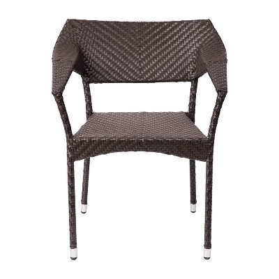 Flash Furniture Jace Set Of 4 Commercial Grade Stacking Patio Chairs, All Weather PE Rattan Wicker Patio Dining Chairs 12 Flash Furniture Jace Set Of 4 Commercial Grade Stacking Patio Chairs, All Weather PE Rattan Wicker Patio Dining Chairs - Image 10