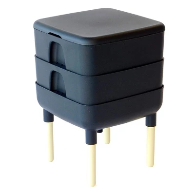 FCMP Outdoor The Essential Living Worm Composter 6 Gallon Resin Composting Bin System Indoor Modern Compost Storage W/2 Trays For Garden & Home 9 FCMP Outdoor The Essential Living Worm Composter 6 Gallon Resin Composting Bin System Indoor Modern Compost Storage W/2 Trays For Garden & Home - Image 7