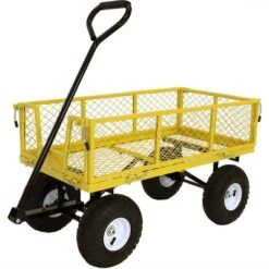 Sunnydaze Decor Sunnydaze Outdoor Lawn And Garden Heavy-Duty Durable Steel Mesh Utility Wagon Cart With Removable Sides 26 Sunnydaze Decor Sunnydaze Outdoor Lawn And Garden Heavy-Duty Durable Steel Mesh Utility Wagon Cart With Removable Sides -Sunnydaze Decor Store GUEST 2726671b 93f7 42c0 b8bd 55d3ad3c8615