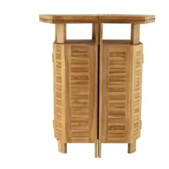 Patio Bar Table Teak - Olivia & May -Sunnydaze Decor Store GUEST 27526fd0 4bba 4f77 92d8 838c8823033f