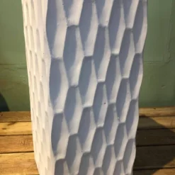 27.6" Square Concrete/Fiberglass Elegant Retro Indoor/Outdoor Planter Pure White - Rosemead Home & Garden, Inc. -Sunnydaze Decor Store GUEST 27cf2401 3d6d 4fd1 8a44 cd0e48c56a1a