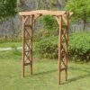 7' Canadian Hemlock Weatherproof Arbor - Natural - Merry Products -Sunnydaze Decor Store GUEST 288e3ba7 f5c6 4976 8f65 0ac354a2f210