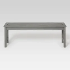 Ravenscroft Modern Boho Acacia Wood Slat Top Outdoor Dining Bench - Gray Wash - Saracina Home 13 Ravenscroft Modern Boho Acacia Wood Slat Top Outdoor Dining Bench - Gray Wash - Saracina Home -Sunnydaze Decor Store GUEST 28a837eb 59ee 4062 beb1 fa99fffdaa10