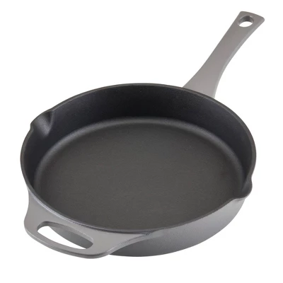Rachael Ray Premium RUST-RESISTANT Cast Iron Skillet 10" Gray 13 Rachael Ray Premium RUST-RESISTANT Cast Iron Skillet 10" Gray - Image 11