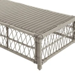 Thatcher Outdoor Rectangular Coffee Table Creme/Driftwood - Crosley -Sunnydaze Decor Store GUEST 29a96977 3429 4a9a bad6 5ce7e10f6983