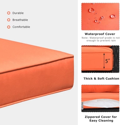 Costway Patio Rattan Rocker Chair Outdoor Glider Wicker Rocking Chair Cushion Lawn Deck 8 Costway Patio Rattan Rocker Chair Outdoor Glider Wicker Rocking Chair Cushion Lawn Deck - Image 6