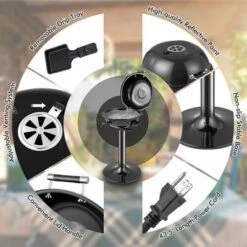 Costway Portable 1600W Electric BBQ Grill With Temperature Control & Grease Collector Red/Black -Sunnydaze Decor Store GUEST 2a551e9f 34b4 4a4a 90a7 bfd976b23bc9