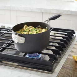 Select By Calphalon With AquaShield 3.5qt Space Saving Sauce Pan With Lid