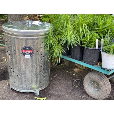 Behrens 20gal Galvanized Steel Composter Can With Lid 6 Behrens 20gal Galvanized Steel Composter Can With Lid - Image 4