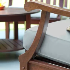 Sopra 3pc Wood Patio Chat Set - Cambridge Casual -Sunnydaze Decor Store GUEST 2ba56014 bdca 41df a79b a9b80d4a8fa7