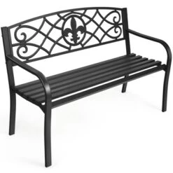 Costway Patio Garden Bench Park Yard Outdoor Furniture Steel Slats Porch Chair Seat 14 Costway Patio Garden Bench Park Yard Outdoor Furniture Steel Slats Porch Chair Seat -Sunnydaze Decor Store GUEST 2bdb729e 7021 4848 b0e6 15f33d875776