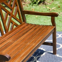 Outdoor Poplar Wood Loveseat Bench - Natural - Captiva Designs 12 Outdoor Poplar Wood Loveseat Bench - Natural - Captiva Designs -Sunnydaze Decor Store GUEST 2c1ee415 4312 4772 b199 e4803af27511