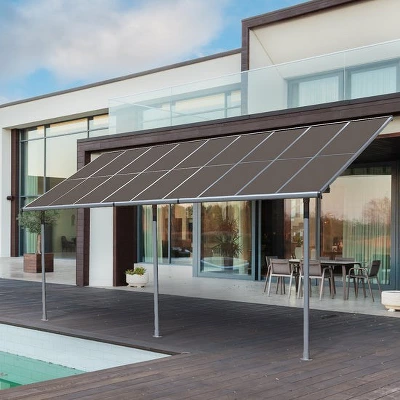 Aoodor Wall Mount Gazebo Outdoor Pergola Polycarbonate Gazebo Panels Canopy 11 Aoodor Wall Mount Gazebo Outdoor Pergola Polycarbonate Gazebo Panels Canopy - Image 9