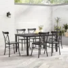 Astrid 7pc Outdoor Metal Dining Set - Matte Black - Crosley 2 Astrid 7pc Outdoor Metal Dining Set - Matte Black - Crosley -Sunnydaze Decor Store GUEST 2cc8bfe6 9f6b 4d74 ab57 3b56b6eb1591