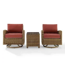 3pc Bradenton Outdoor Steel Swivel Rocking Chairs - Crosley 22 3pc Bradenton Outdoor Steel Swivel Rocking Chairs - Crosley -Sunnydaze Decor Store GUEST 2cd2c2fe 0941 486c 80d9 906fb73853e4