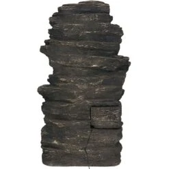 Sunnydaze Decor Sunnydaze 39"H Electric Polystone Rock Falls Waterfall Outdoor Water Fountain With LED Lights -Sunnydaze Decor Store GUEST 2d23a355 1e4a 4a2b 8873 c3c55e495ca7