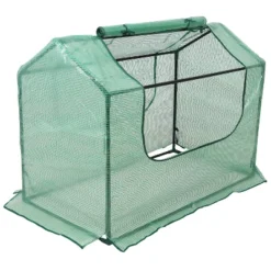 Sunnydaze Decor Sunnydaze Mini Greenhouse With 2 Zippered Side Doors - Green -Sunnydaze Decor Store GUEST 2d92e3a9 38c0 4fde 8c38 e3027495e545