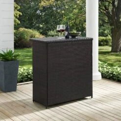 Crosley Palm Harbor Outdoor Wicker Bar -Sunnydaze Decor Store GUEST 2ece1867 e399 4d70 a0d1 413aa8a47fb4