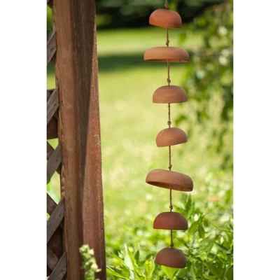 Natural Terracotta Hanging Chime - Foreside Home & Garden 3 Natural Terracotta Hanging Chime - Foreside Home & Garden