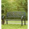 Plow & Hearth Hummingbird Metal Garden Bench, In Black 2 Plow & Hearth Hummingbird Metal Garden Bench, In Black -Sunnydaze Decor Store GUEST 2f2f7e00 1059 4508 a07e 62a684201781