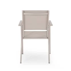 Otero 6pc Outdoor Aluminum Dining Set - Natural/Gray/Silver - Christopher Knight Home -Sunnydaze Decor Store GUEST 2f7d9acf fb44 4cba a414 ce9f389739c2