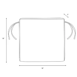 Tamara Outdoor Seat Cushion Blue - Skyline Furniture -Sunnydaze Decor Store GUEST 30213c28 9bd5 498f 962e a9c29d4528ff