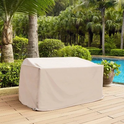 Outdoor Loveseat Furniture Cover - Tan - Crosley 4 Outdoor Loveseat Furniture Cover - Tan - Crosley - Image 2