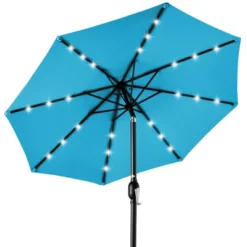 Best Choice Products 10ft Solar LED Lighted Patio Umbrella W/ Tilt Adjustment, UV-Resistant Fabric -Sunnydaze Decor Store GUEST 318c760b 8364 4400 bf17 1a40e56a9995