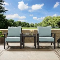 3pc Kaplan Outdoor Seating Set With 2 Chairs & Side Table - Mist - Crosley 11 3pc Kaplan Outdoor Seating Set With 2 Chairs & Side Table - Mist - Crosley -Sunnydaze Decor Store GUEST 31c69ecb 0290 41af a26a 5268e201f153