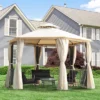 Outsunny 13' X 13' Outdoor Patio Gazebo Canopy Pavilion With Removable Mesh Netting, Curtains, Double Tiered Roof, UV Protection & Large Floor Space 1 Outsunny 13' X 13' Outdoor Patio Gazebo Canopy Pavilion With Removable Mesh Netting, Curtains, Double Tiered Roof, UV Protection & Large Floor Space -Sunnydaze Decor Store GUEST 3368052a b418 4395 90f8 016c258979f2
