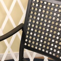 7pc Outdoor Dining Set With Faux Wood Top & Metal Frame & Wrought Iron Chairs - Beige - Captiva Designs 32 7pc Outdoor Dining Set With Faux Wood Top & Metal Frame & Wrought Iron Chairs - Beige - Captiva Designs -Sunnydaze Decor Store GUEST 33c70df8 2eff 4c82 8ca6 487695f0fb6a