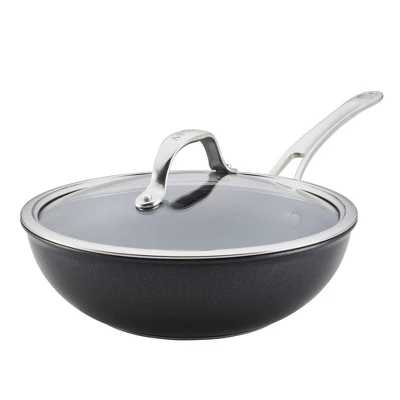 Anolon X Hybrid 10" Nonstick Induction Fry Wok With Lid Super Dark Gray 14 Anolon X Hybrid 10" Nonstick Induction Fry Wok With Lid Super Dark Gray - Image 12