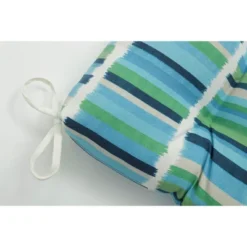 Pillow Perfect - Outdoor Tufted Bench Cushion Solar Stripe -Sunnydaze Decor Store GUEST 34972831 5c9b 4b70 a083 f5154b987ba1