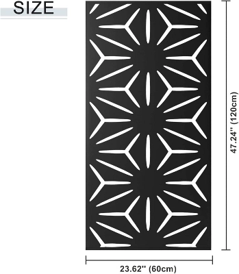 NewTown Decorative Outdoor Privacy Screen Panels, Metal Laser Cut Privacy Screen Decorative Patio Metal Fence For Outdoor Indoor Decor-The Pop Home 3 NewTown Decorative Outdoor Privacy Screen Panels, Metal Laser Cut Privacy Screen Decorative Patio Metal Fence For Outdoor Indoor Decor-The Pop Home