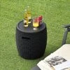 Costway 9.5 Gallon 4-in-1 Patio Rattan Cool Bar Cocktail Table Side Table BrownBlack -Sunnydaze Decor Store GUEST 358e435b bffa 4884 8d50 110913b24c13