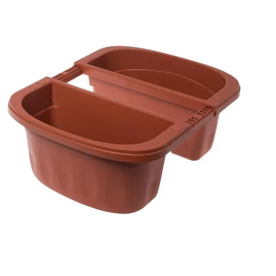 Self-Watering Saddle Railing Planter, 16" 6 Self-Watering Saddle Railing Planter, 16" - Image 4