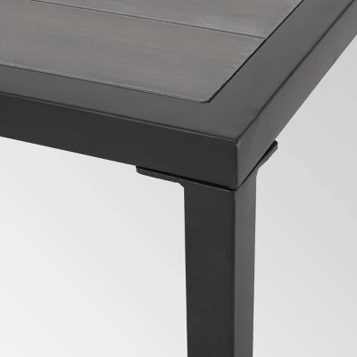 Jax 2pc Faux Wood Loveseat Set - Gray - Christopher Knight Home 7 Jax 2pc Faux Wood Loveseat Set - Gray - Christopher Knight Home - Image 5