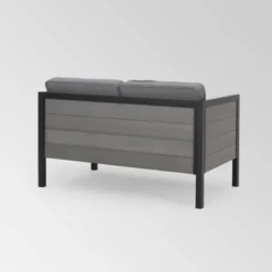 Jax 2pc Faux Wood Loveseat Set - Gray - Christopher Knight Home 11 Jax 2pc Faux Wood Loveseat Set - Gray - Christopher Knight Home -Sunnydaze Decor Store GUEST 370542e4 818c 4505 9361 68cc52e9de90