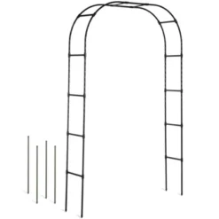 Gardener's Supply Company Titan Arch Arbor Garden Trellis | Sturdy Tall Garden Arch Plant Support For Climbing Plants, Vines And Flowers | Elegant