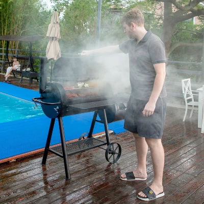 Captiva Designs E02GR016 16" Offset Charcoal Smoke - Black 3 Captiva Designs E02GR016 16" Offset Charcoal Smoke - Black