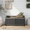 Maksville Outdoor Aluminum Storage Bench - MiBasics -Sunnydaze Decor Store GUEST 392d292a f3a2 413e b16c 65a692ecf1f9