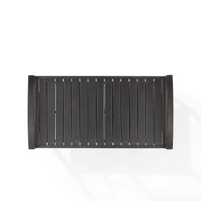 Kaplan Outdoor Steel Bar Cart Bronze - Crosley 7 Kaplan Outdoor Steel Bar Cart Bronze - Crosley - Image 5