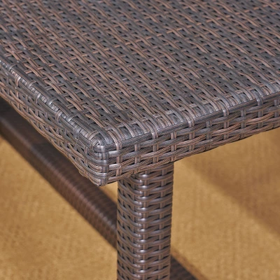 Melville 7pc Wicker Dining Set - Brown - Christopher Knight Home 5 Melville 7pc Wicker Dining Set - Brown - Christopher Knight Home - Image 3