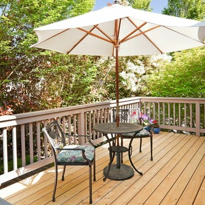 Tangkula 18" Patio Resin Umbrella Base, 24 LBS Outdoor Heavy Duty Round Umbrella Base 5 Tangkula 18" Patio Resin Umbrella Base, 24 LBS Outdoor Heavy Duty Round Umbrella Base - Image 3