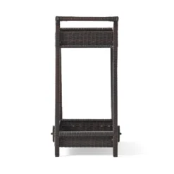 Savona Wicker Outdoor Serving Cart - Brown - Christopher Knight Home -Sunnydaze Decor Store GUEST 3ae5699d 3049 4a21 8bb0 290da99100a8